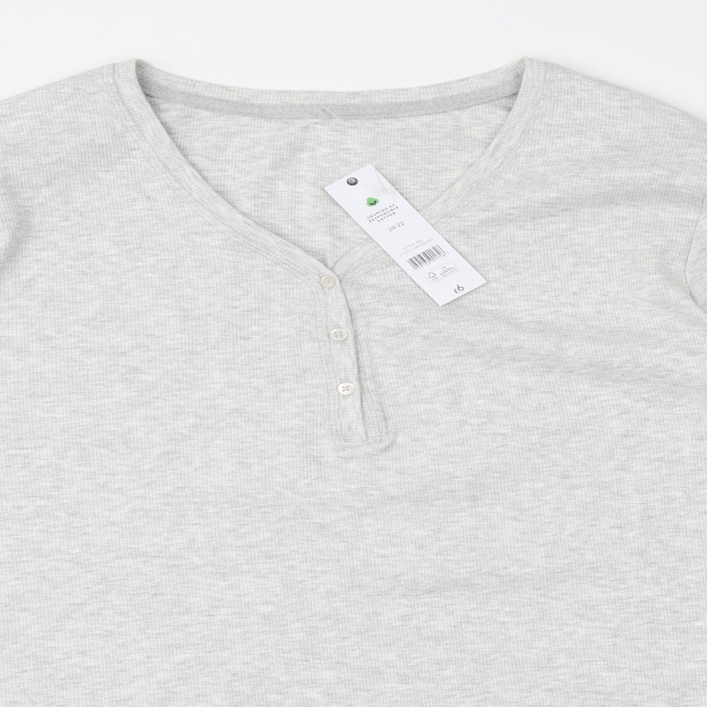 George Womens Grey   Basic T-Shirt Size 20