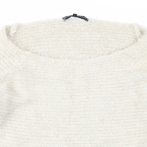 Blonde + Blonde Womens Beige   Pullover Jumper Size 10