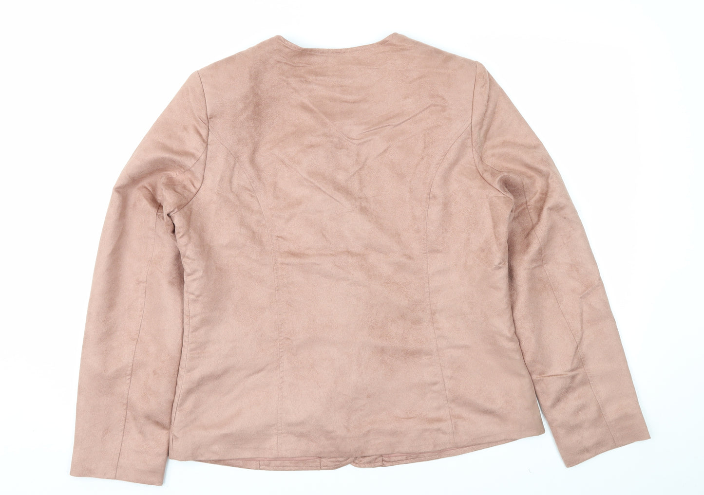 Damart Womens Pink   Jacket  Size 14  - Faux Suede