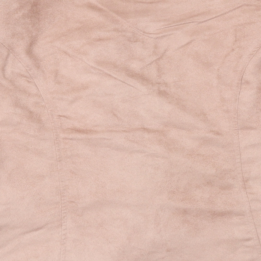 Damart Womens Pink   Jacket  Size 14  - Faux Suede