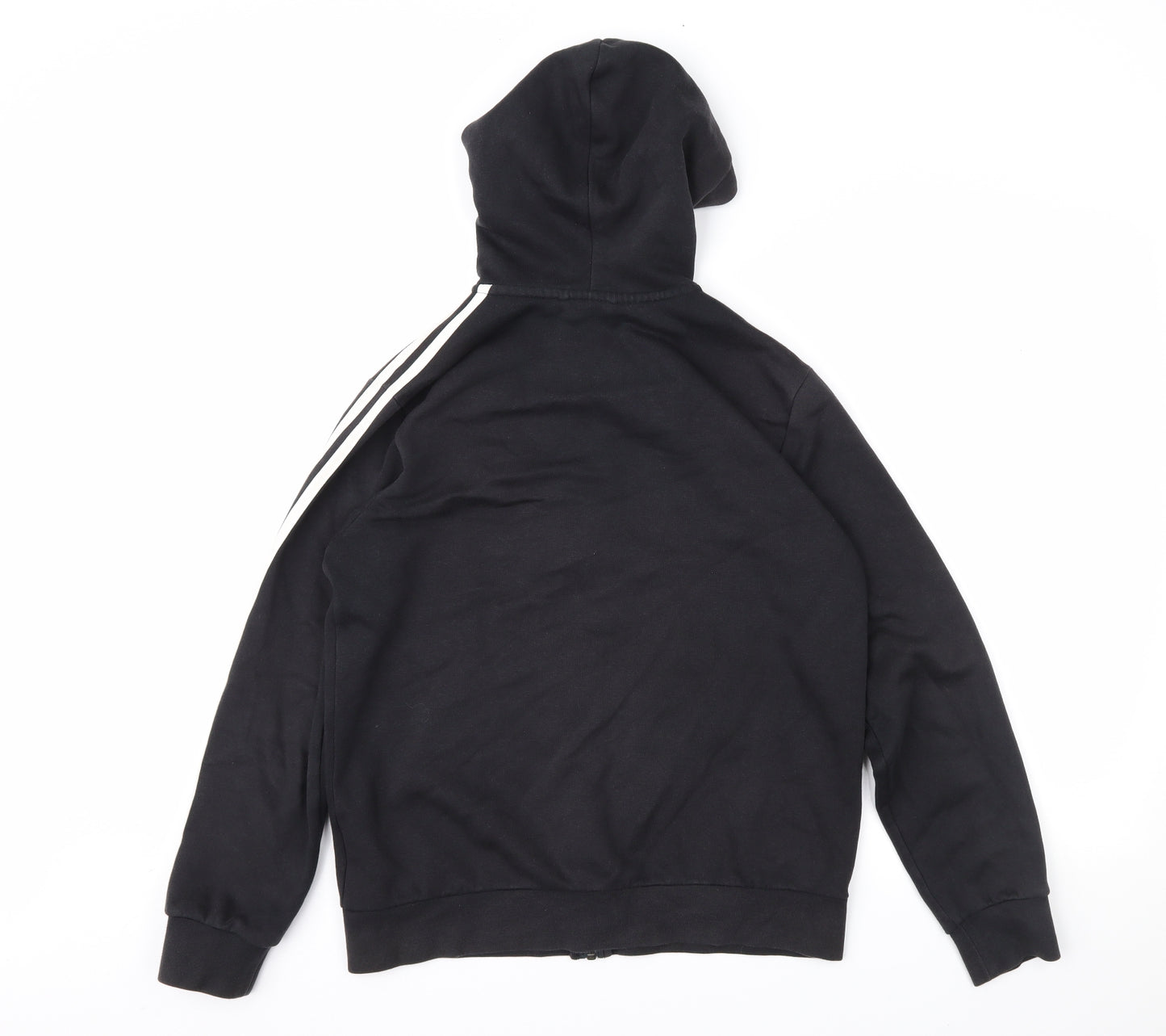 adidas Boys Black   Full Zip Hoodie Size 13-14 Years