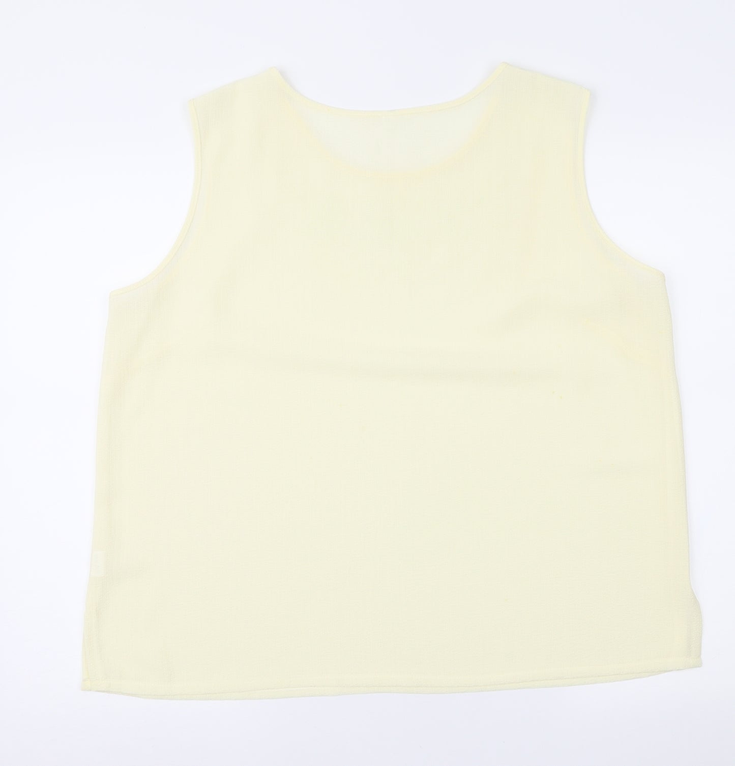 Adam Womens Yellow   Basic Blouse Size 18