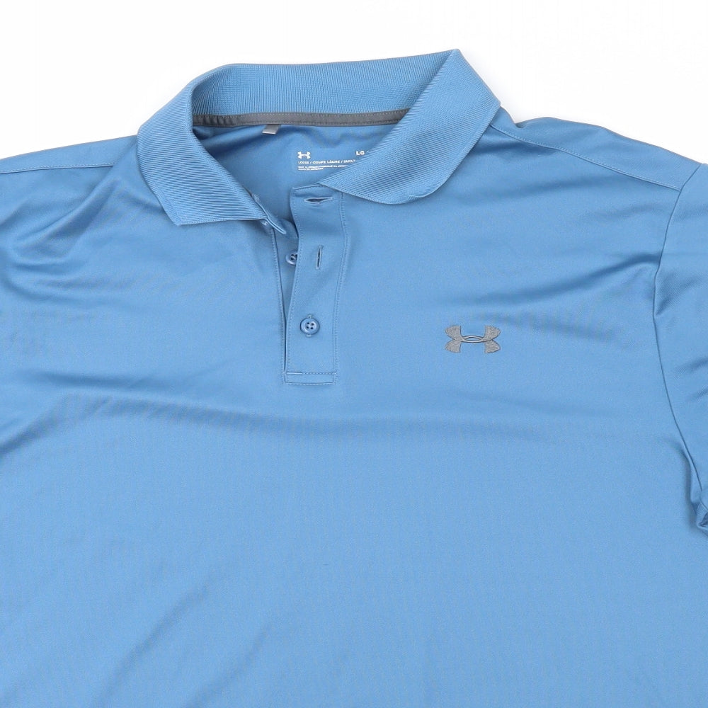 Under armour Mens Blue    Polo Size L