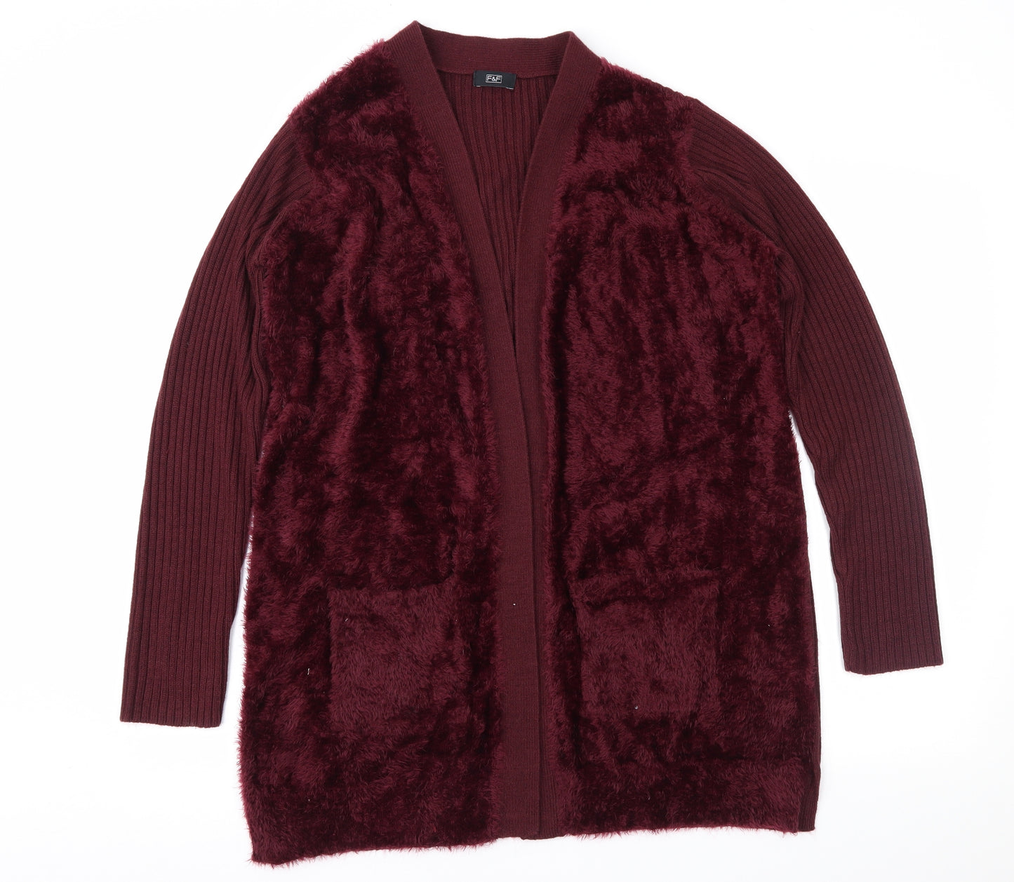 F&F Womens Purple   Cardigan Jumper Size 16