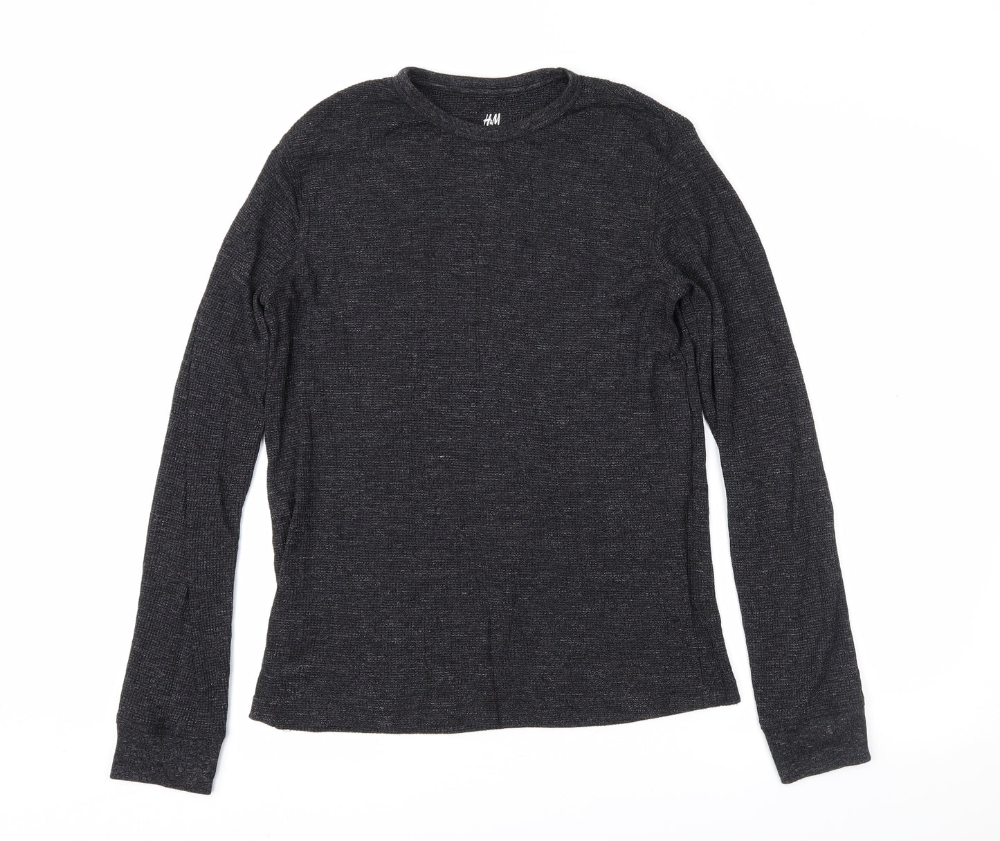 H&M Mens Black    T-Shirt Size S
