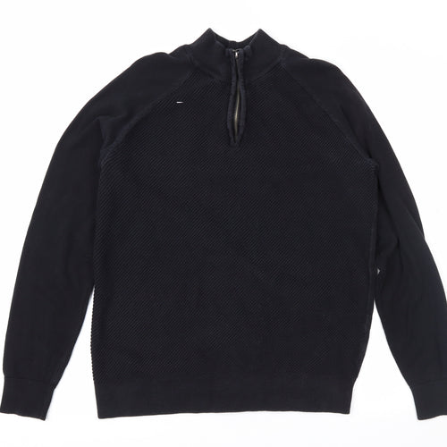 George Mens Black   Pullover Jumper Size M