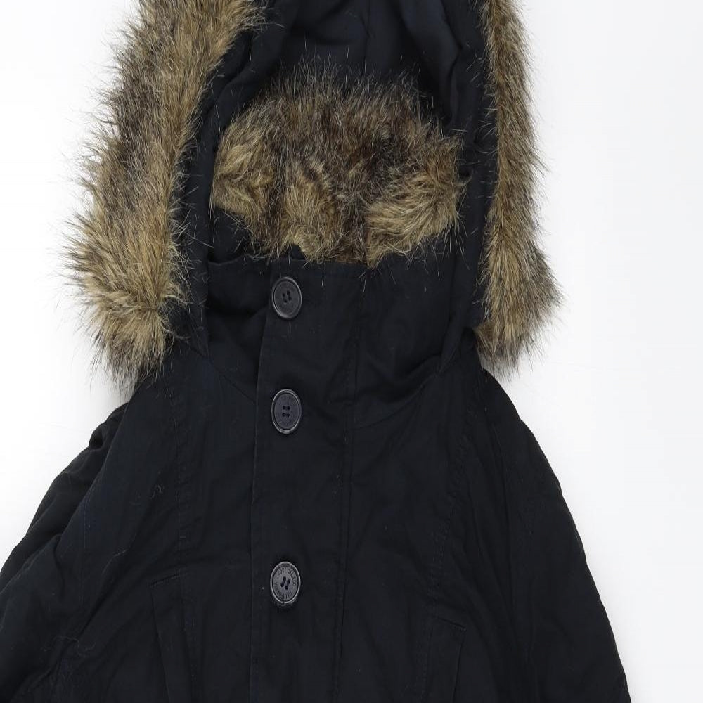 SoulCal&Co Womens Blue   Parka Jacket Size 14