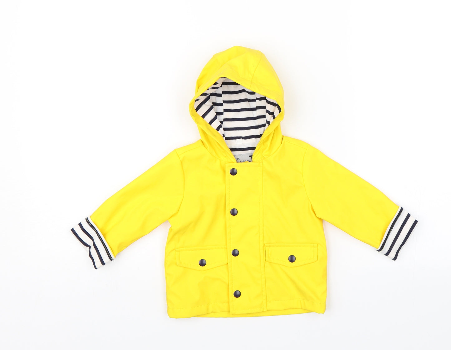 TU Baby Yellow   Rain Coat Jacket Size 3-6 Months