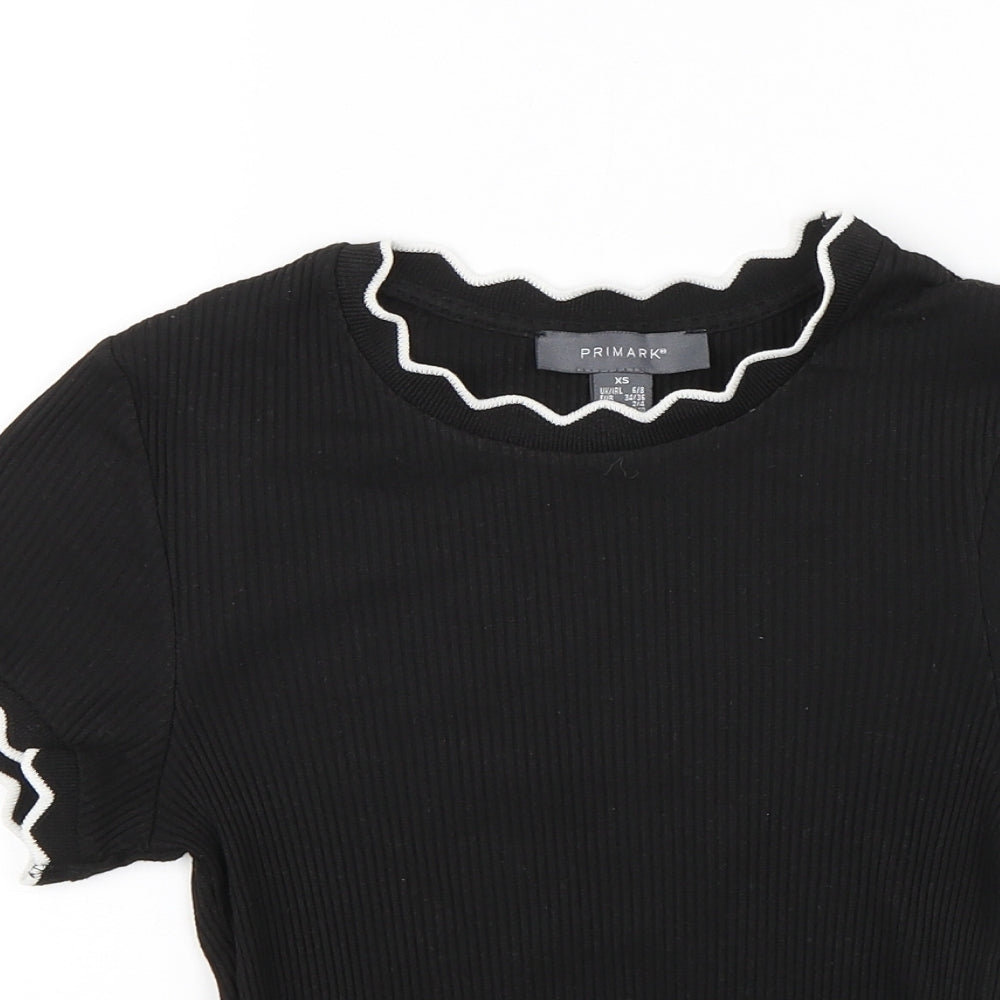 Primark Womens Black   Basic Blouse Size XS