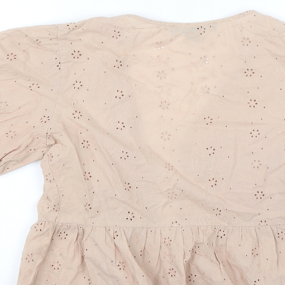 Primark Womens Beige   Basic Blouse Size 8