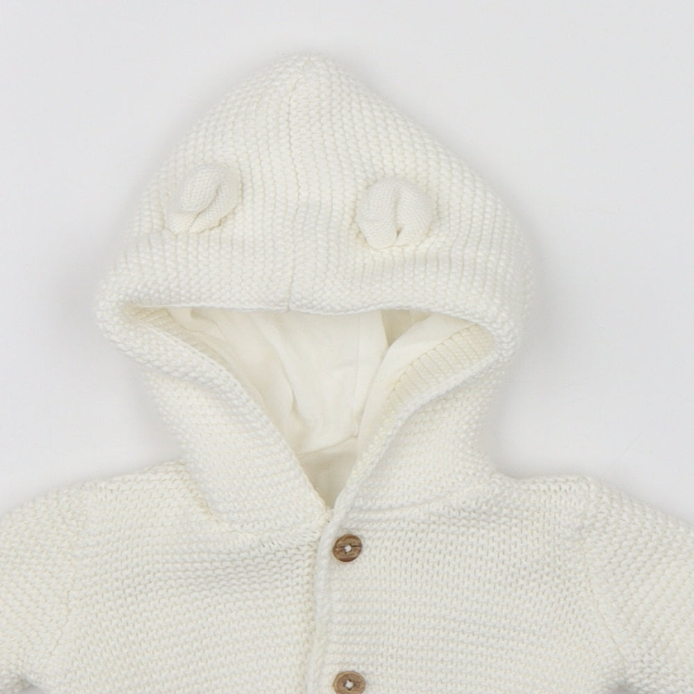 George Baby White   Jacket Coat Size 0-3 Months