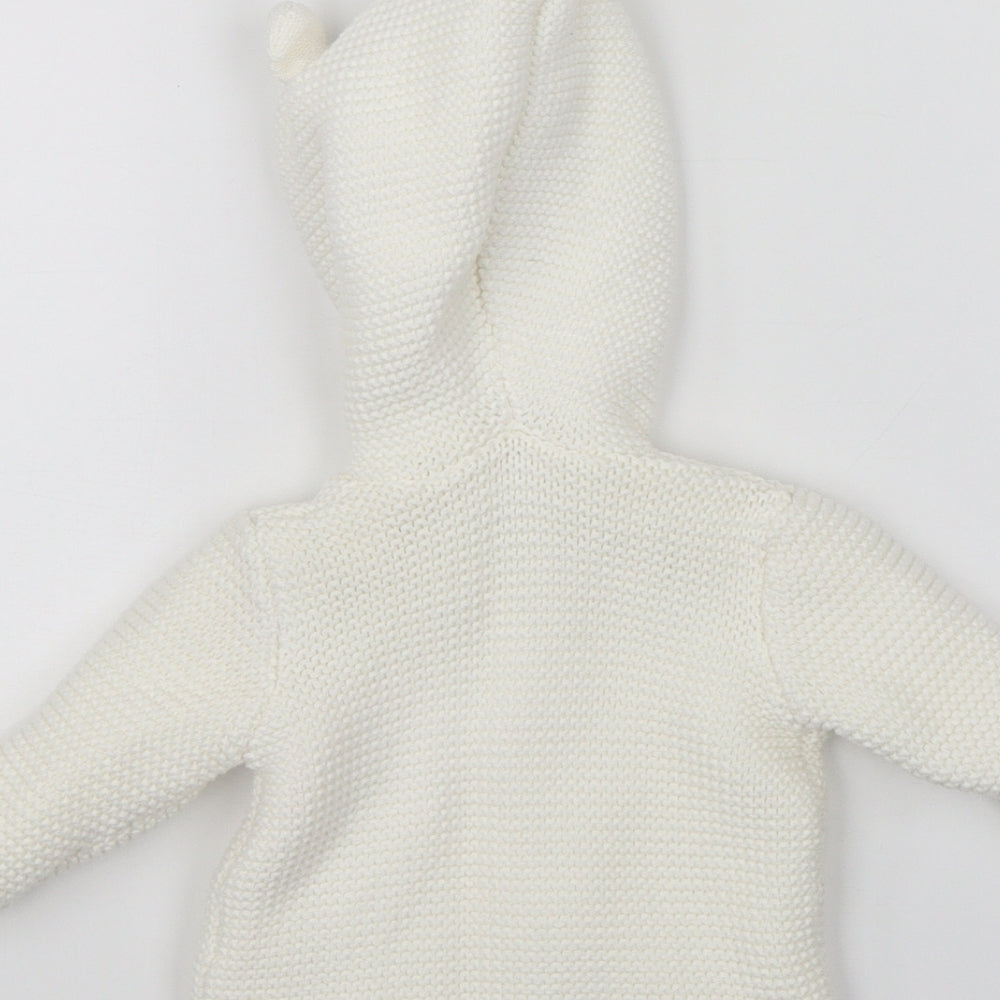 George Baby White   Jacket Coat Size 0-3 Months