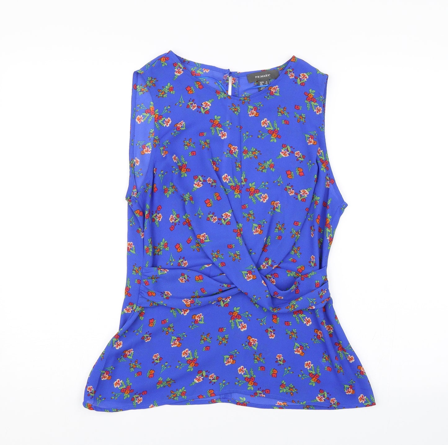 Primark Womens Blue Floral  Basic Blouse Size 12