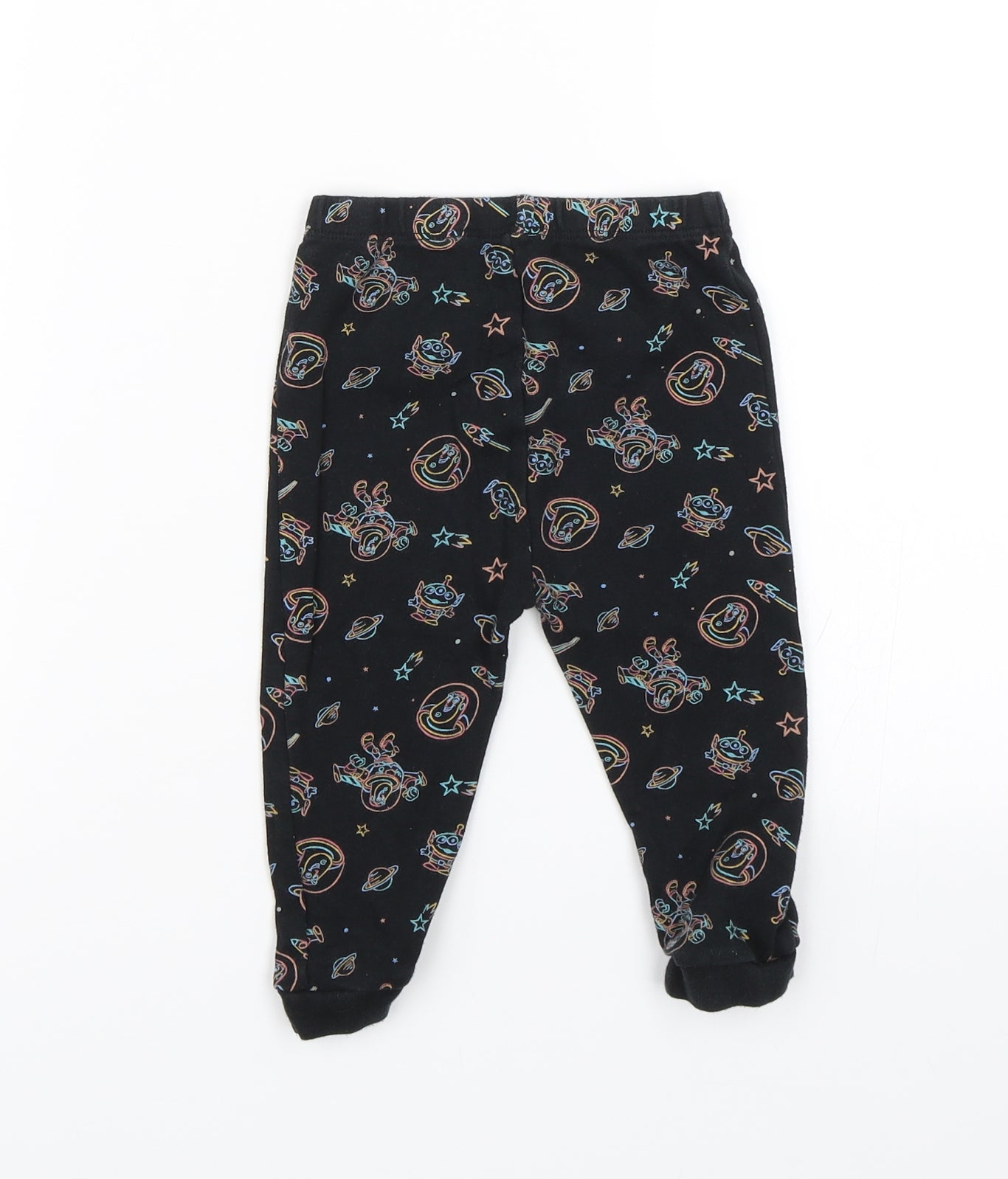 George Baby Black   Jogger Leggings Size 12-18 Months  - Buzz lightyear