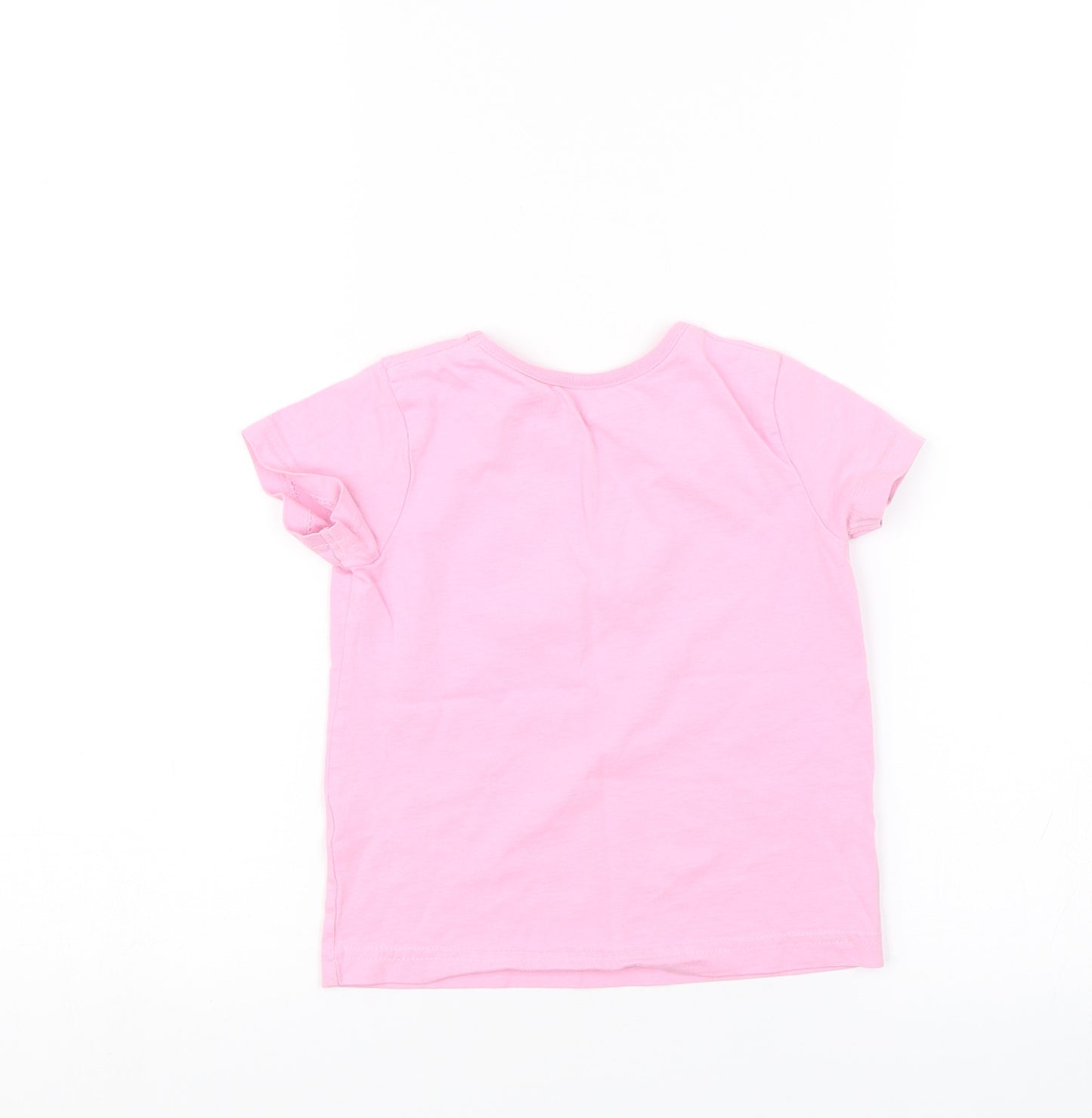 Nutmeg Girls Pink   Basic T-Shirt Size 2-3 Years  - Create your own rainbows