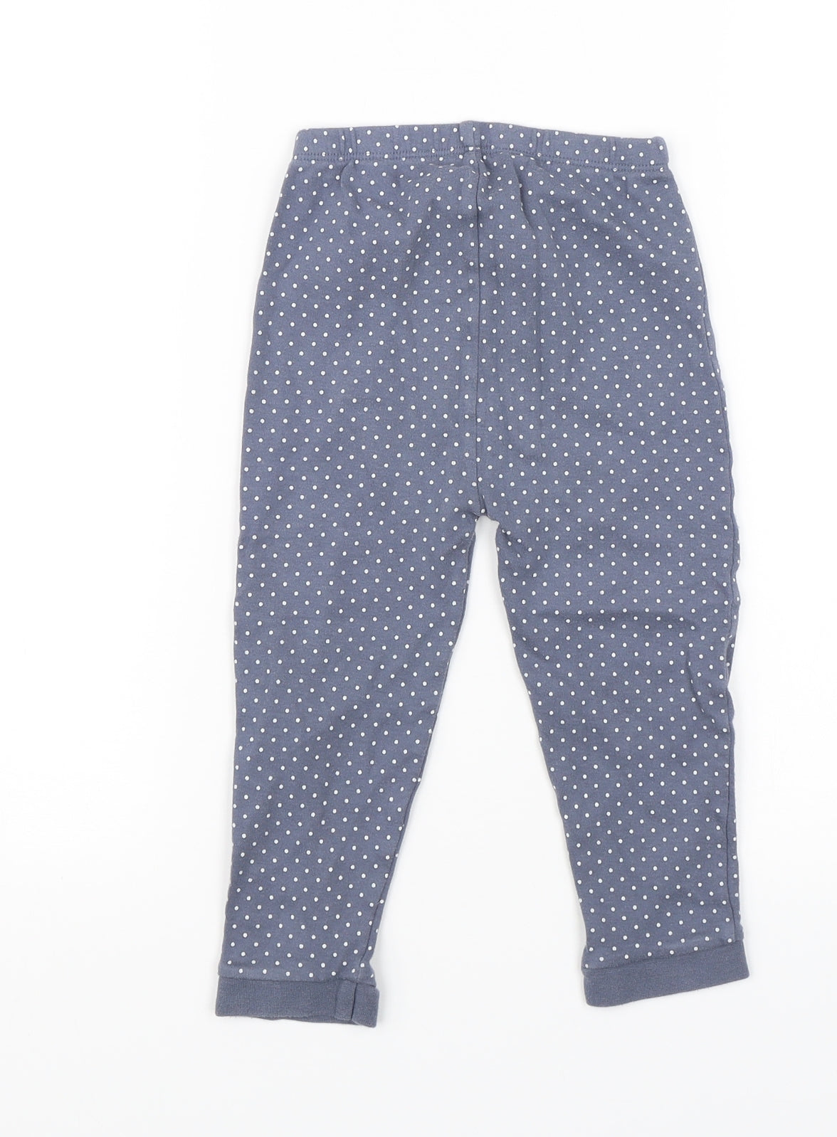 George Girls Blue Polka Dot  Jogger Trousers Size 2-3 Years