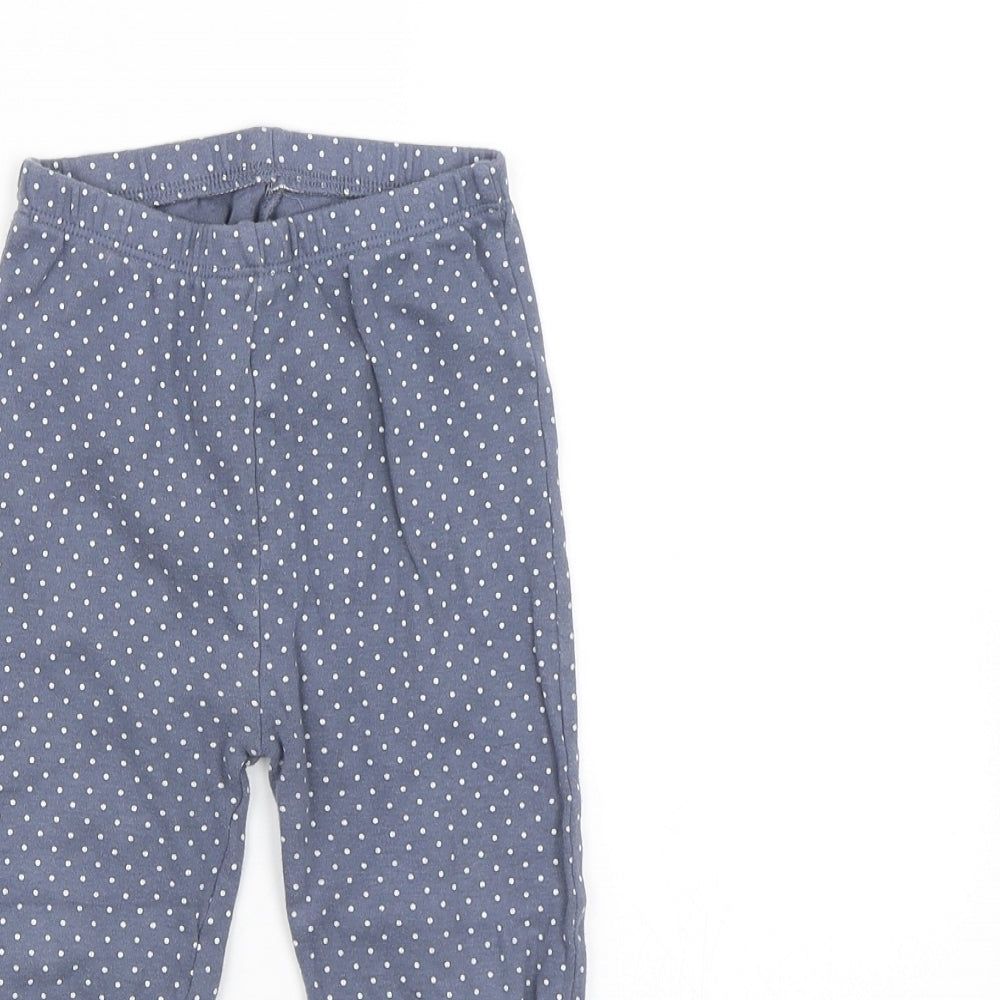 George Girls Blue Polka Dot  Jogger Trousers Size 2-3 Years