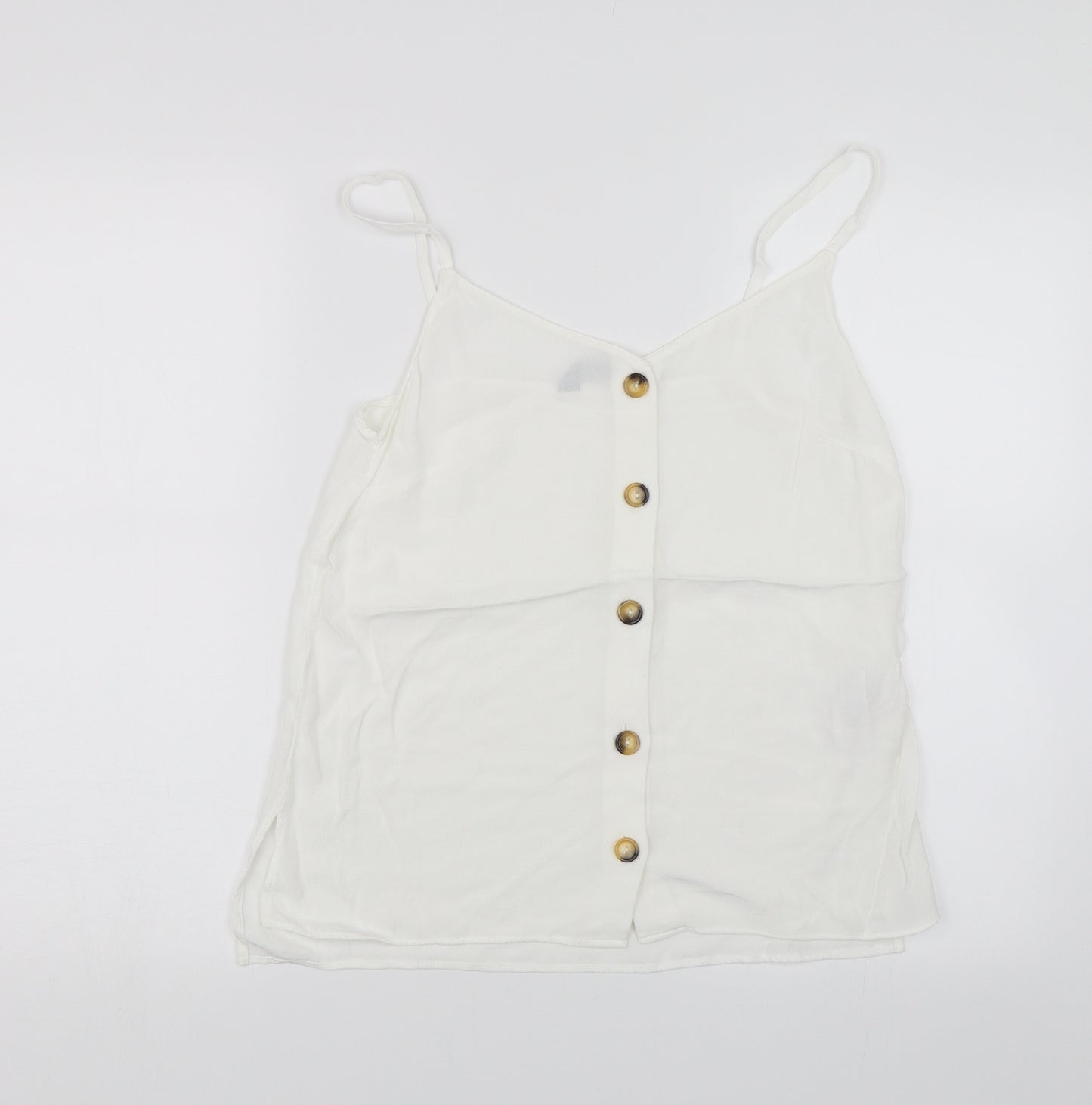 F&F Womens White   Camisole Blouse Size 10
