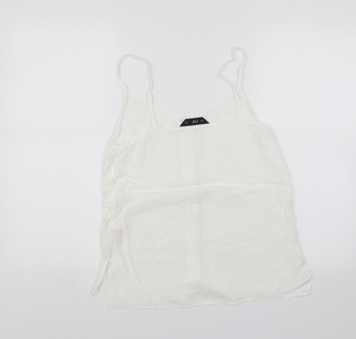 F&F Womens White   Camisole Blouse Size 10