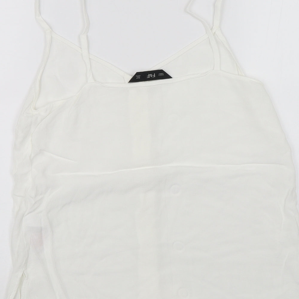 F&F Womens White   Camisole Blouse Size 10