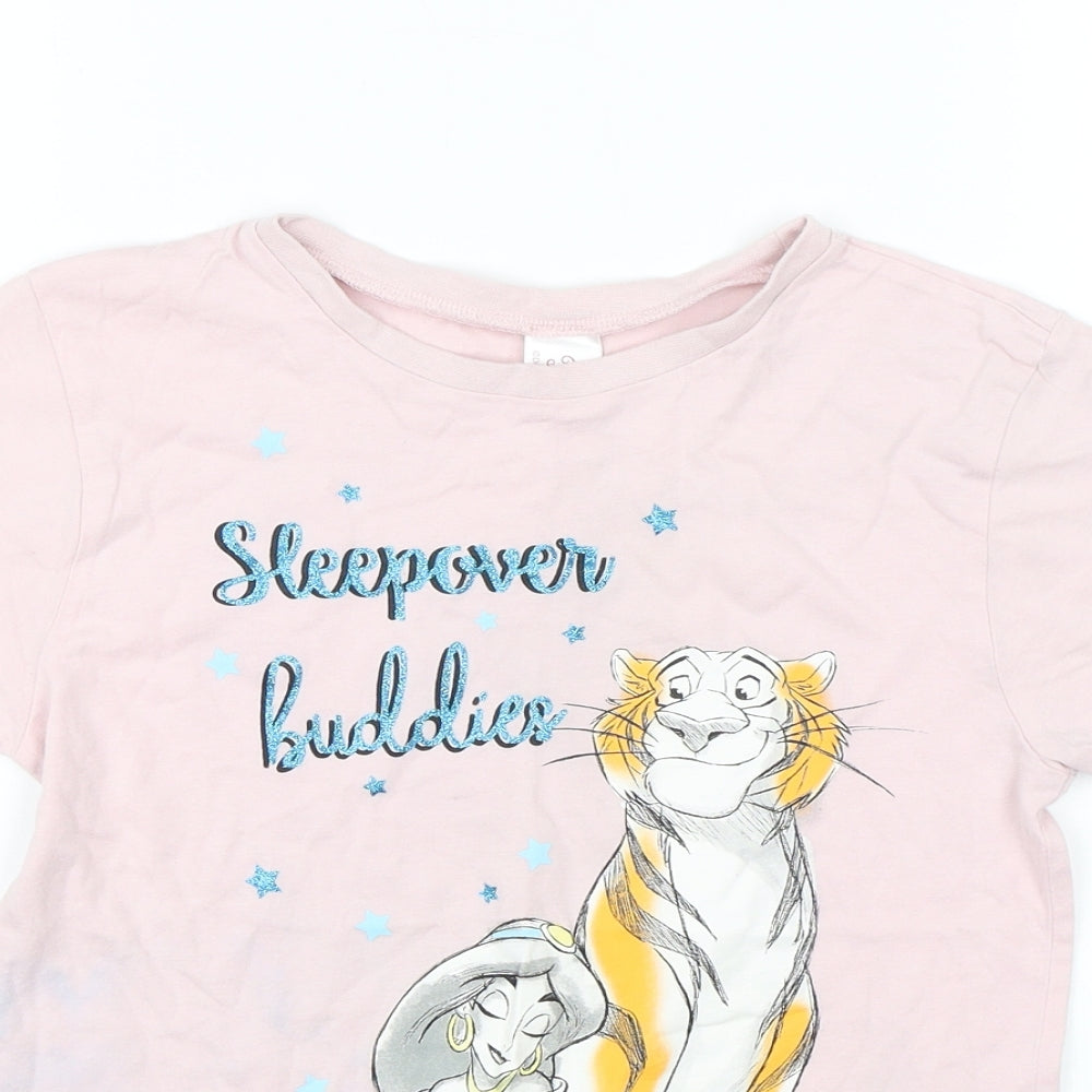 Avon Girls Pink Solid  Top Pyjama Top Size 9-10 Years  - Aladdin Jasmine