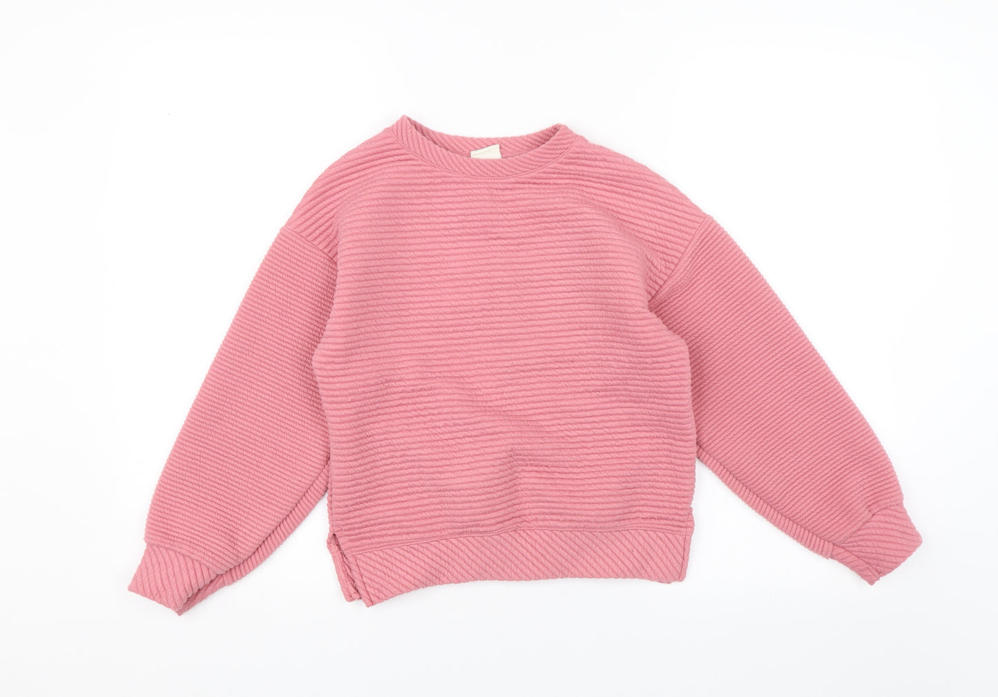 Zara Girls Pink   Pullover Jumper Size 8 Years
