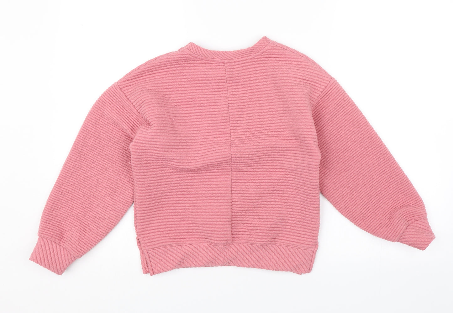 Zara Girls Pink   Pullover Jumper Size 8 Years