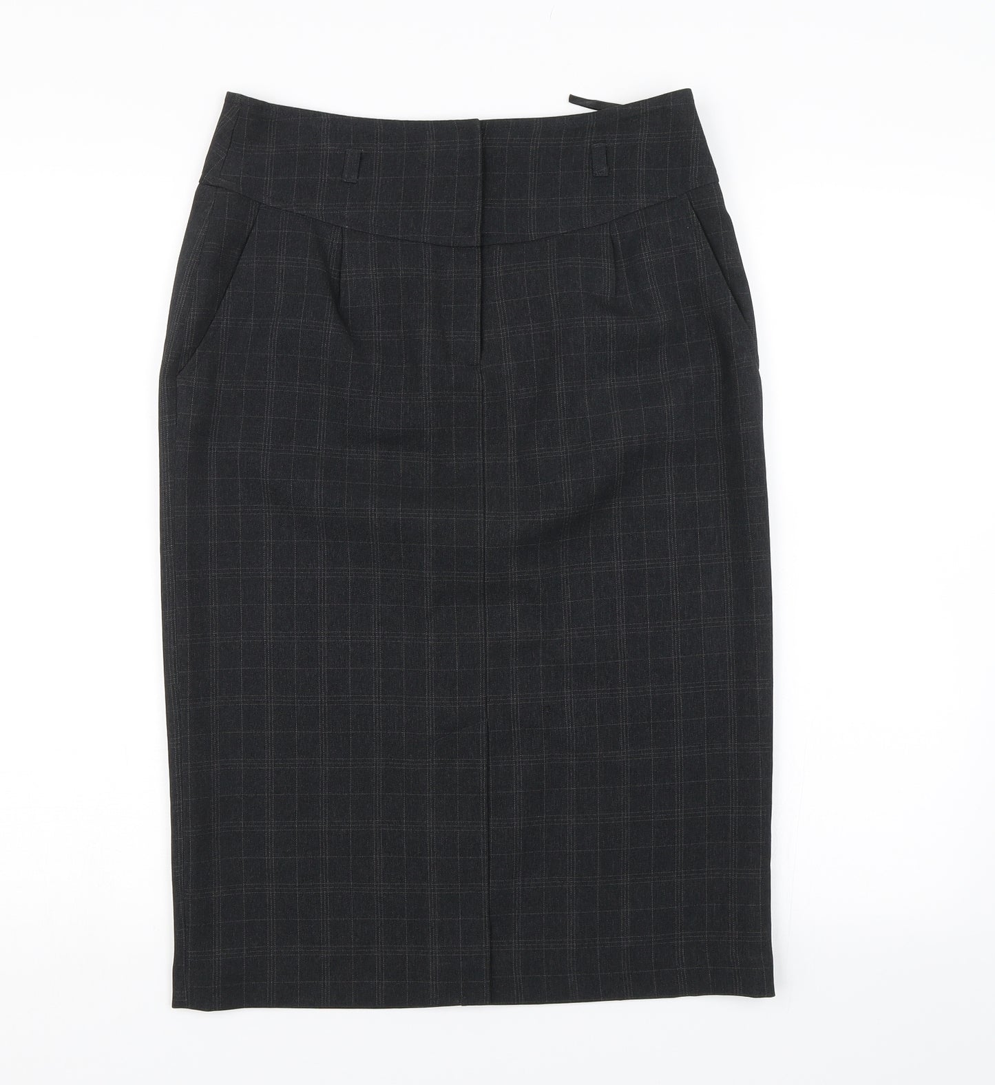 Atmosphere Womens Black Plaid  Straight & Pencil Skirt Size 10