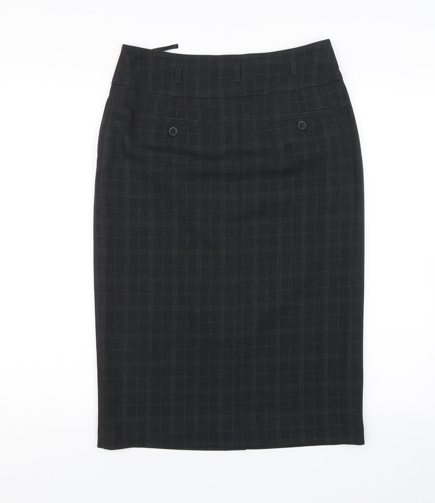 Atmosphere Womens Black Plaid  Straight & Pencil Skirt Size 10