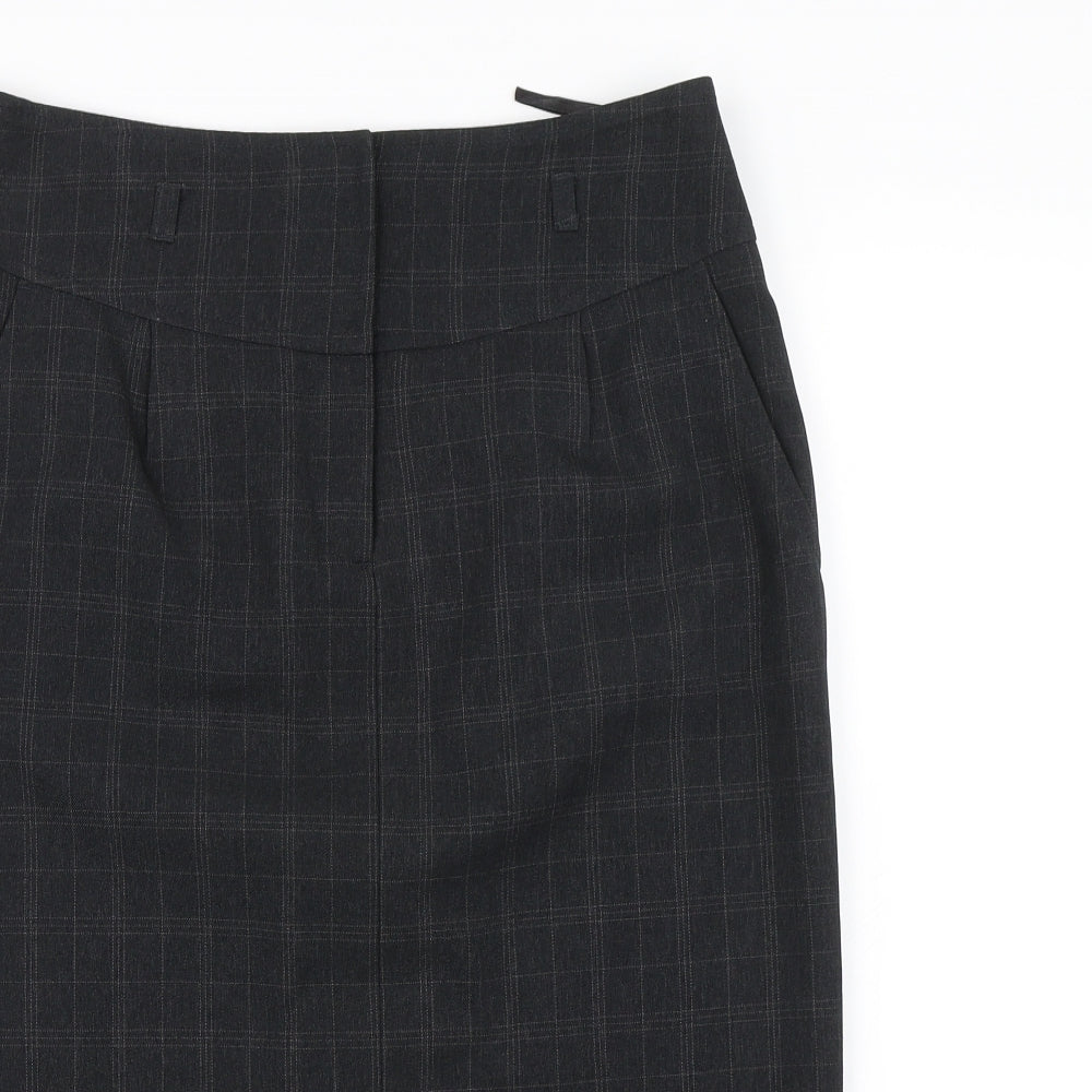 Atmosphere Womens Black Plaid  Straight & Pencil Skirt Size 10
