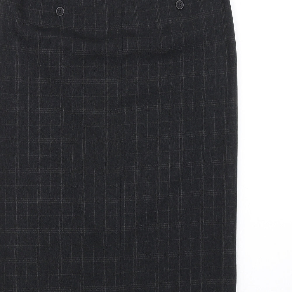 Atmosphere Womens Black Plaid  Straight & Pencil Skirt Size 10