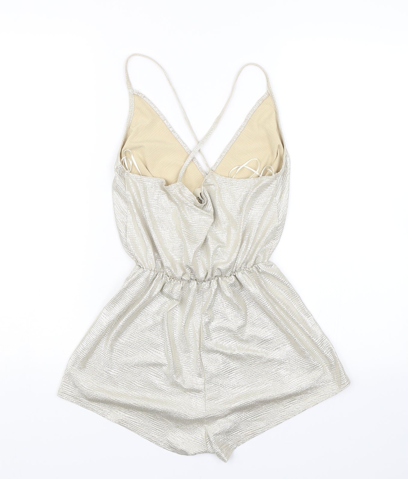 Twin Sister Womens Gold   Playsuit One-Piece Size 10