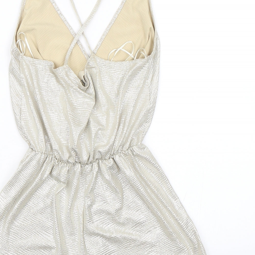Twin Sister Womens Gold   Playsuit One-Piece Size 10