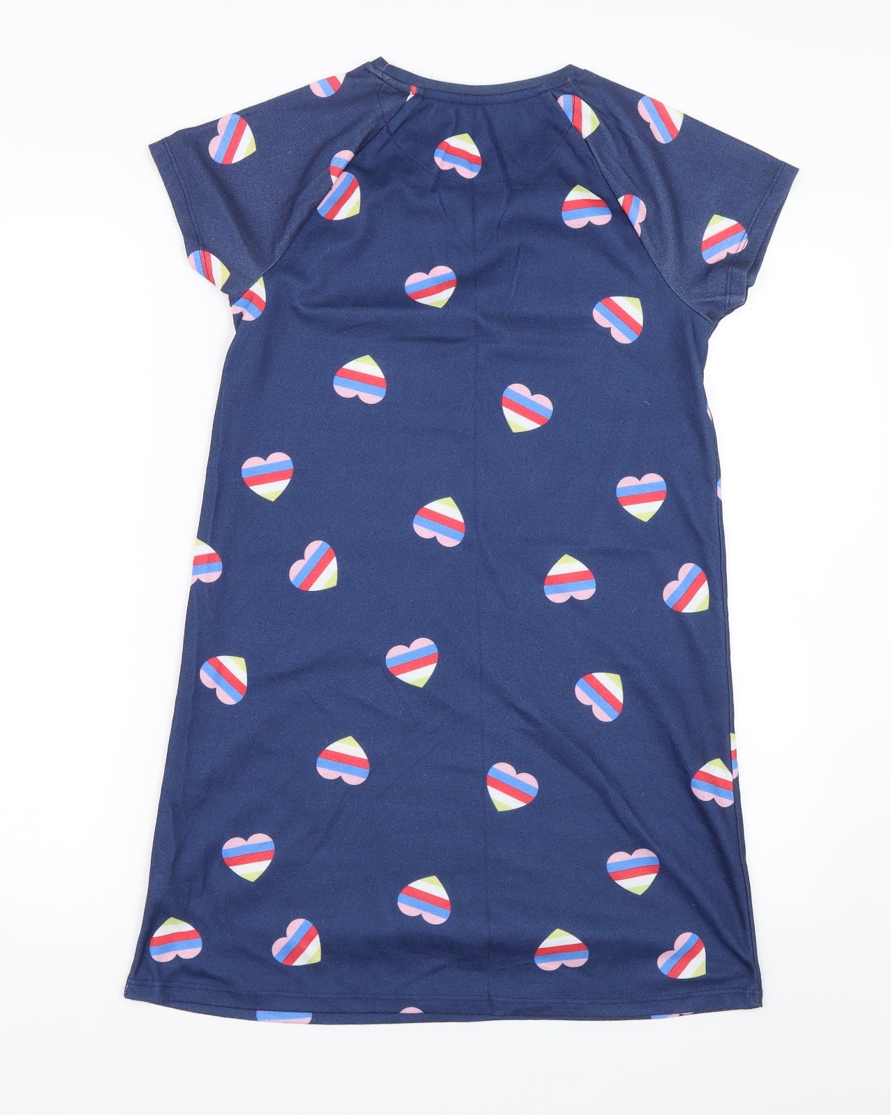 George Girls Blue   T-Shirt Dress  Size 11-12 Years  - Hearts