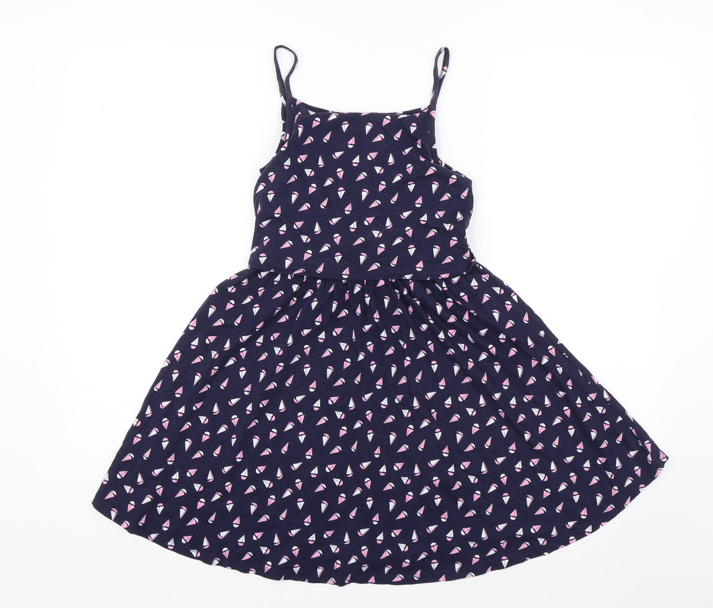 TU Girls Purple   Shift  Size 9 Years  - Sail Boats