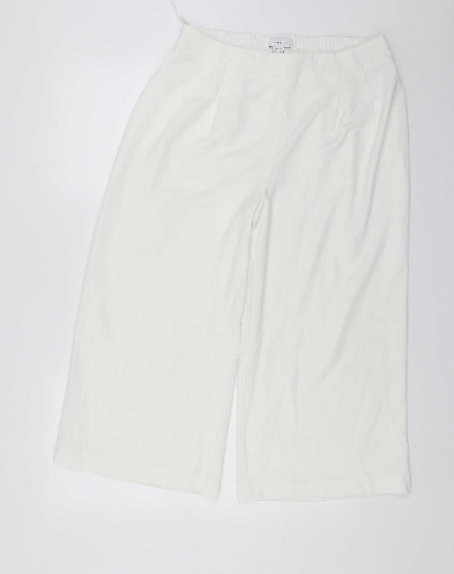 Primark Womens White   Trousers  Size 14 L20 in