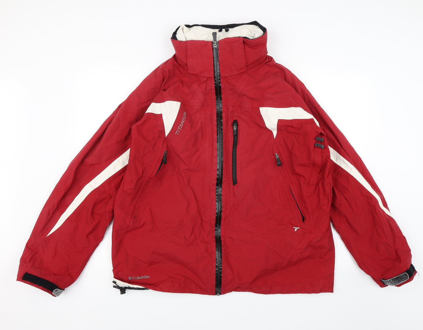 Columbia Mens Red   Rain Coat Jacket Size L