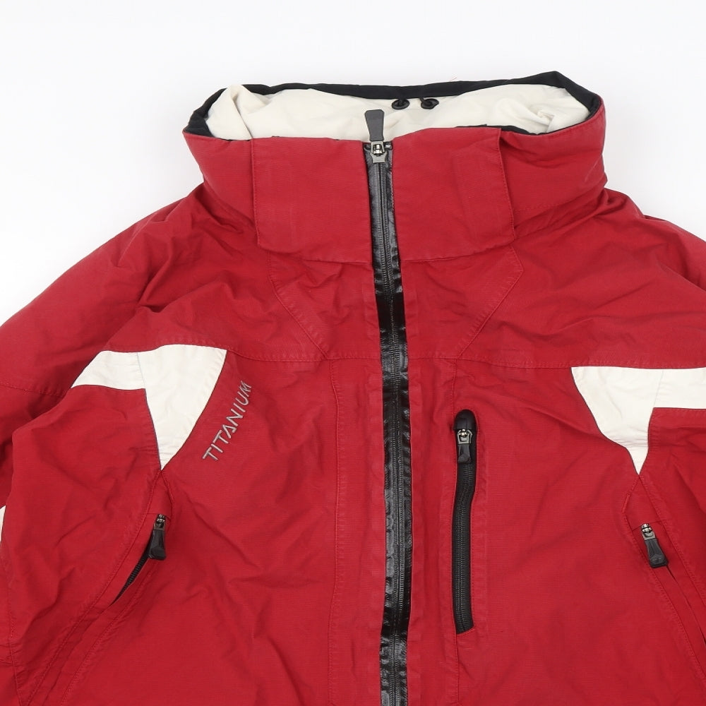 Columbia Mens Red   Rain Coat Jacket Size L