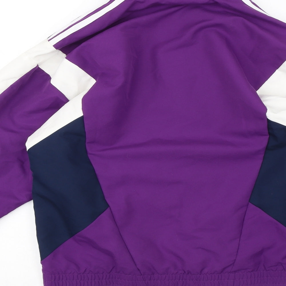 adidas Womens Purple   Windbreaker Jacket Size 4