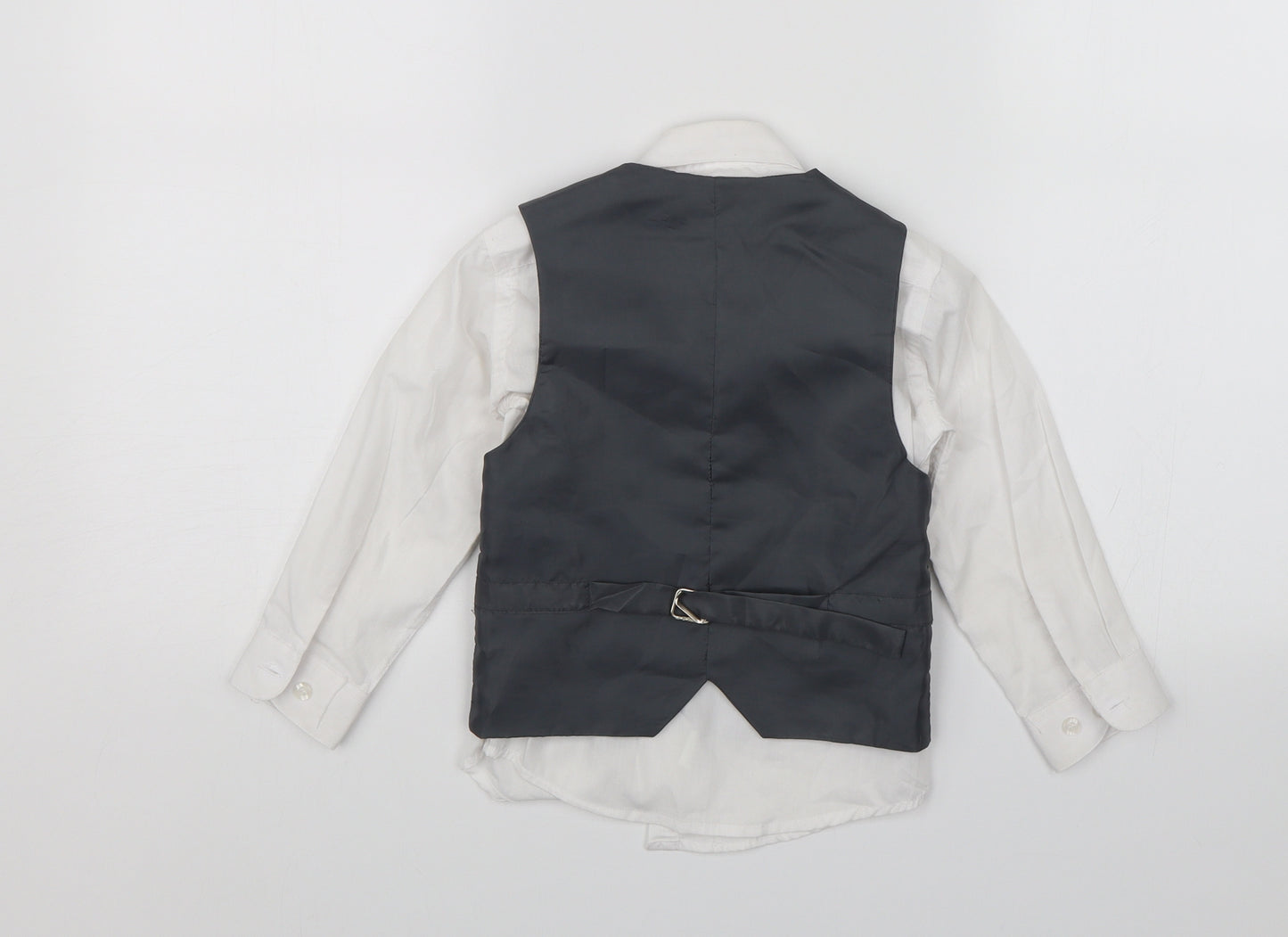 Preworn Boys White   Basic Button-Up Size 3 Years  - Waistcoat included