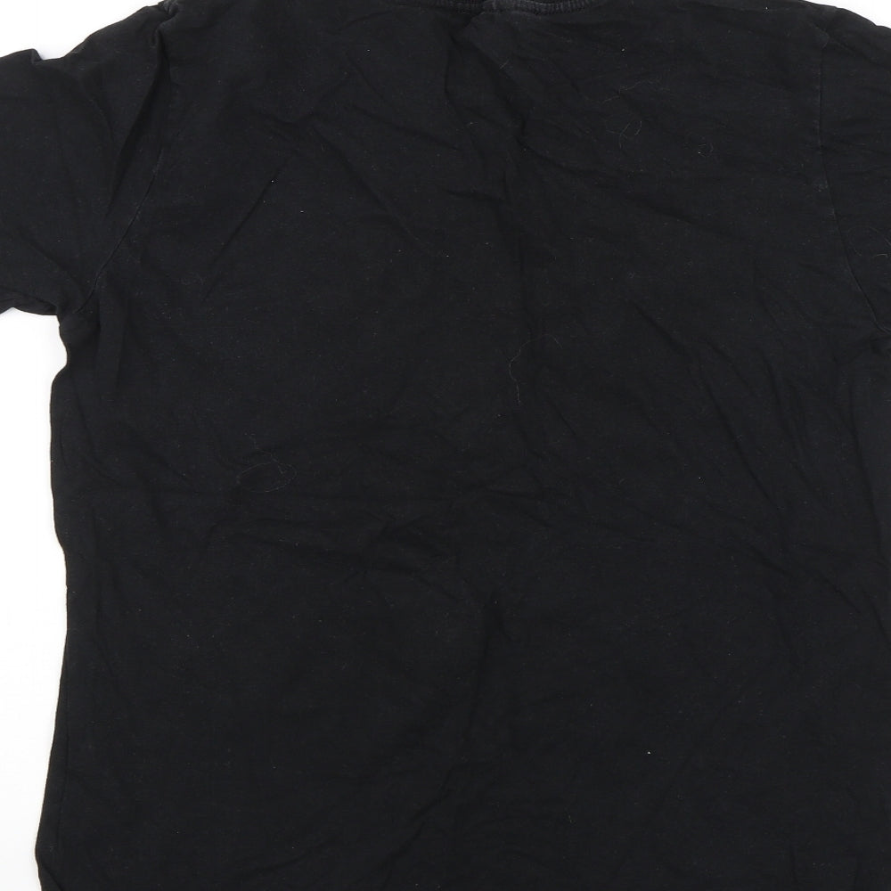 Gilden Womens Black   Basic T-Shirt Size M  - Dreamer