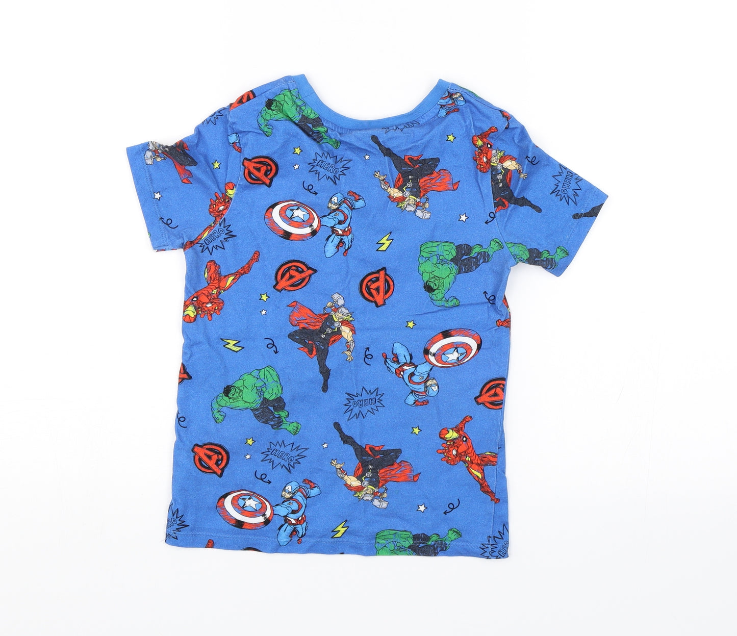 George Boys Blue   Basic T-Shirt Size 5-6 Years  - Marvel