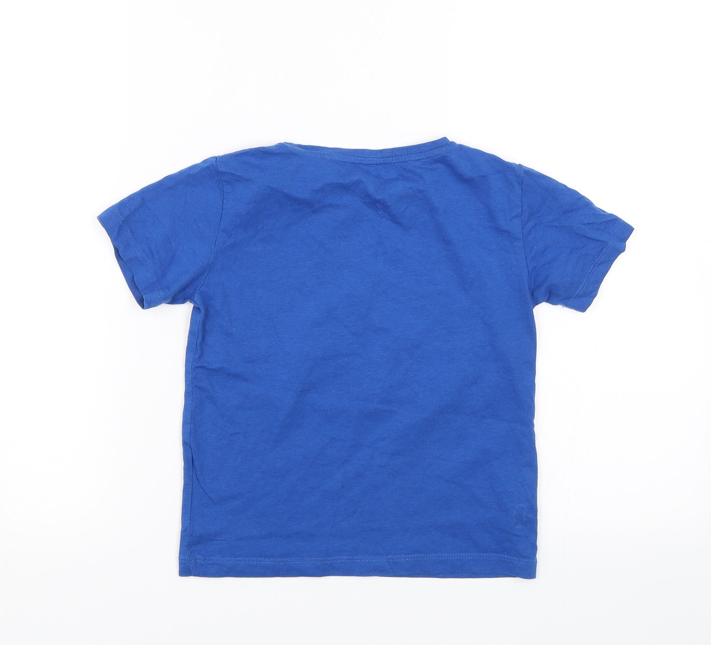 Urban Rascals Boys Blue   Basic T-Shirt Size 4-5 Years  - Dinosaur