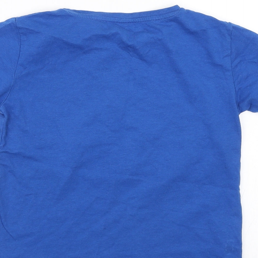 Urban Rascals Boys Blue   Basic T-Shirt Size 4-5 Years  - Dinosaur