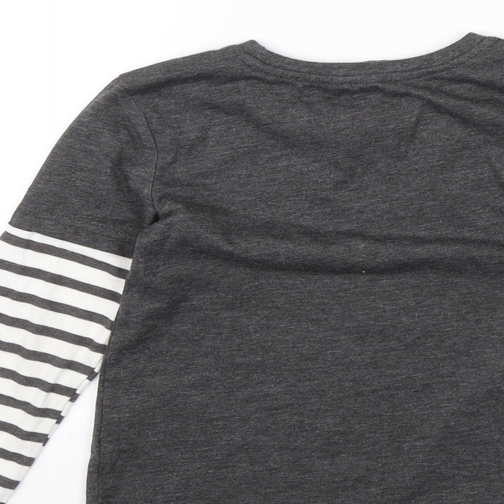 George Boys Grey   Basic T-Shirt Size 4-5 Years  - The coolest dude