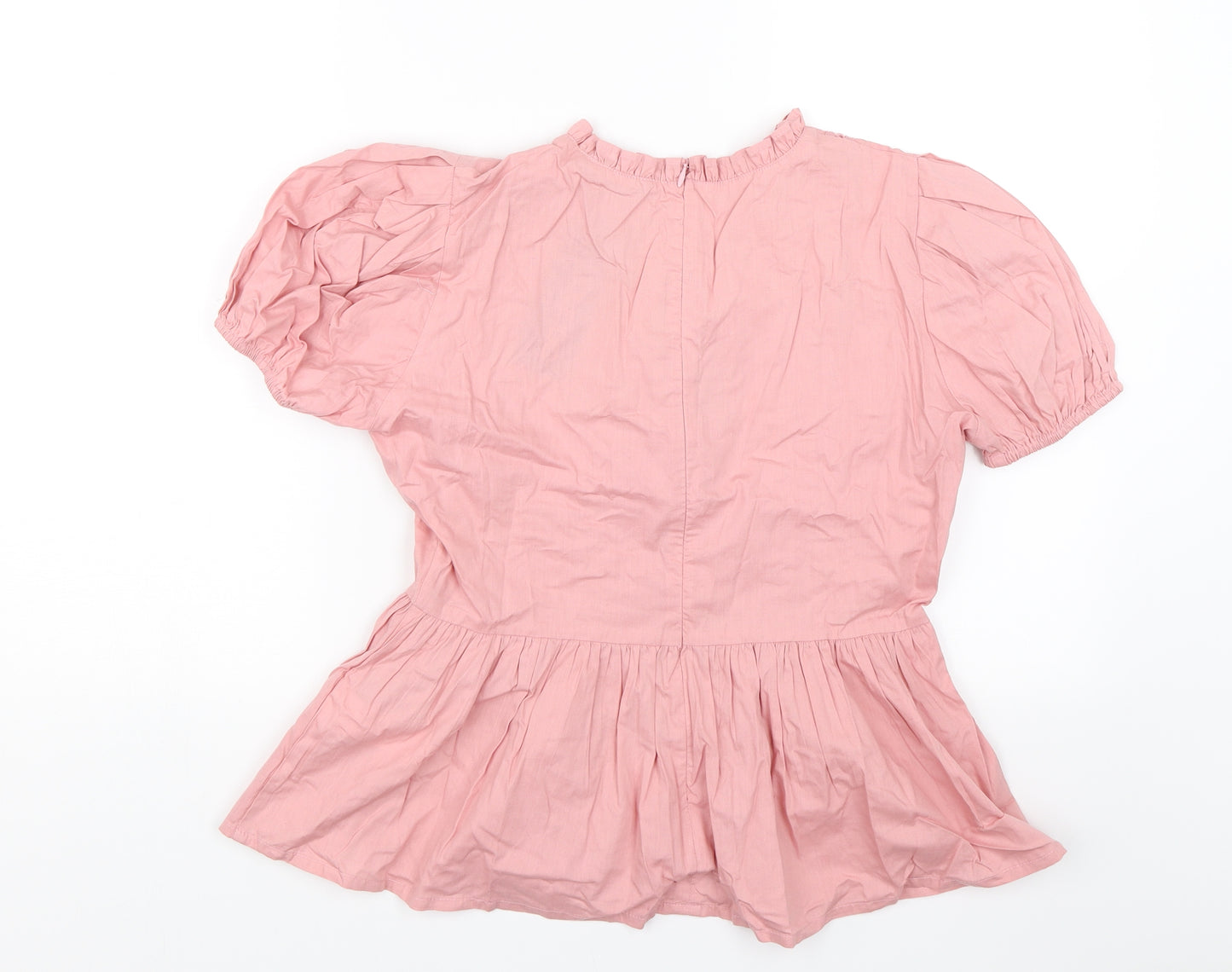 Boohoo Womens Pink   Basic Blouse Size 10