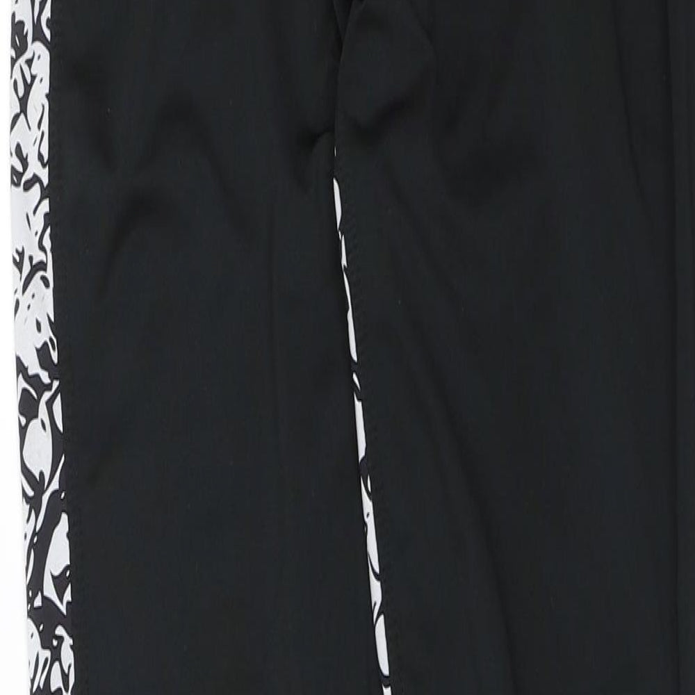 Boohoo Womens Black   Jogger Leggings Size 8 L26 in