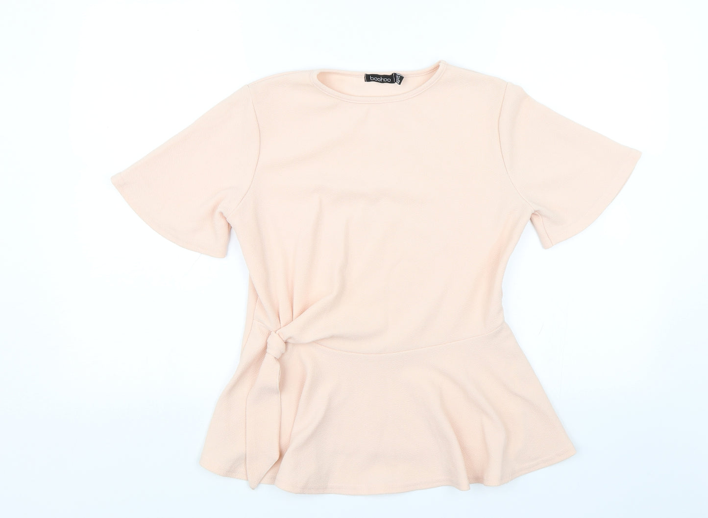 Boohoo Womens Pink   Basic Blouse Size 10