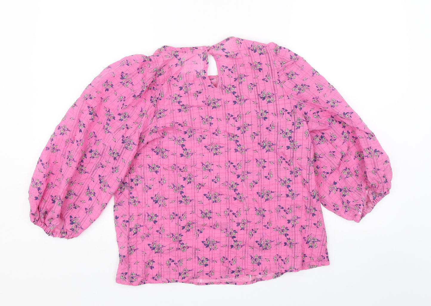 NEXT Womens Pink Floral  Basic Blouse Size 8