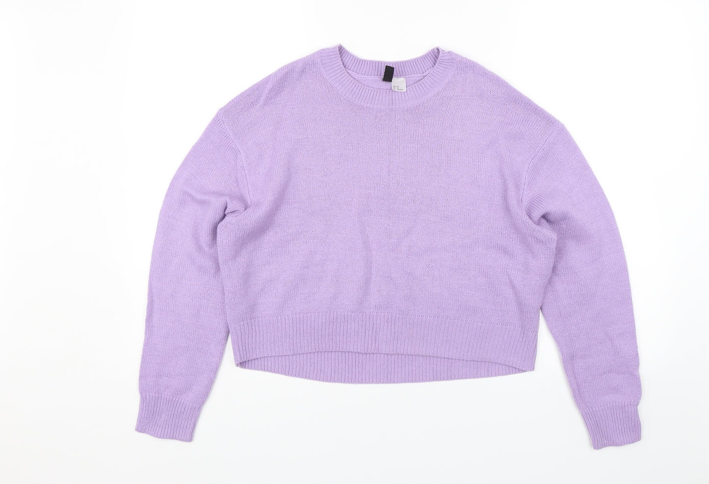 Divided Womens Purple   Pullover Jumper Size XS